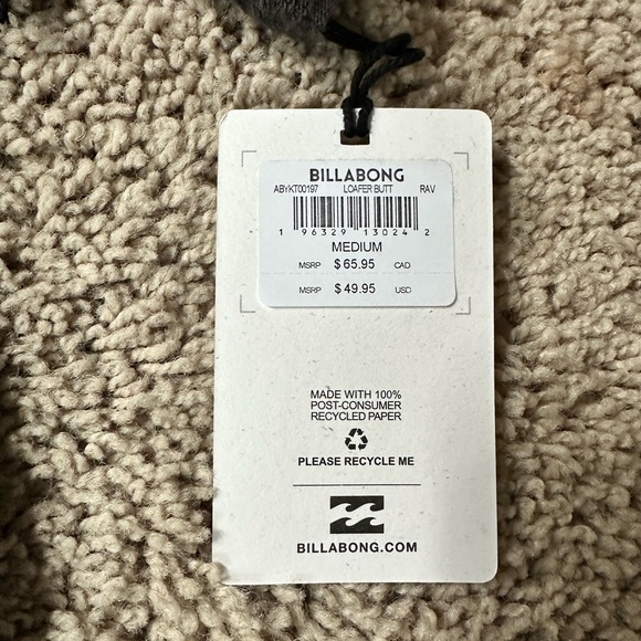 Billabong Loafer Butt button up NWT - Picture 5 of 5